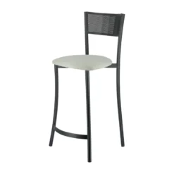 Wasabi Carrier® Tabouret haut assise en tissu et structure en métal fabrication française