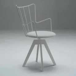 Well Carrier® Chaise pivotante design en synthétique et métal