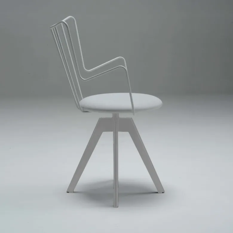 Well Carrier® Chaise pivotante design en synthétique et métal