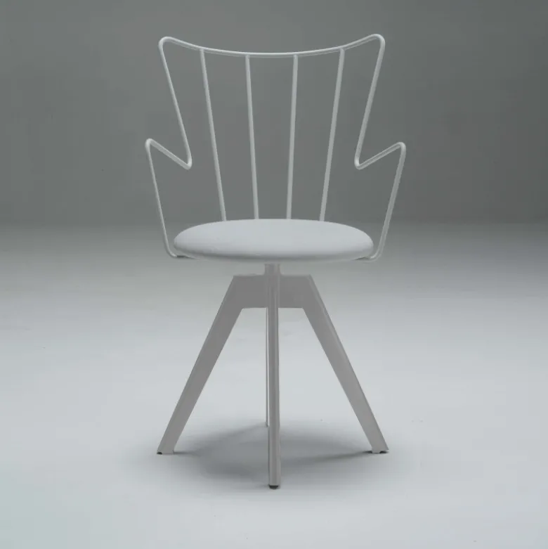 Well Carrier® Chaise pivotante design en synthétique et métal
