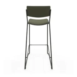 Zoom Tabouret de bar moderne en simili avec pieds traîneau